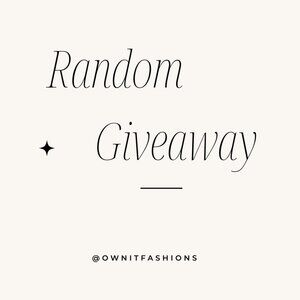 Random Giveaway